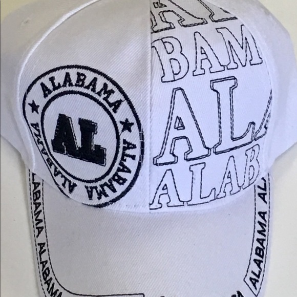 Alabama Football Adjustable Cap Hat White SEC NCAA - Picture 3 of 6